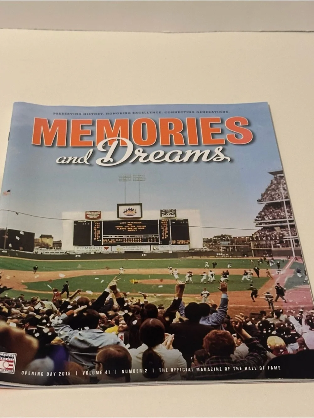 National Baseball Hall of Fame Memories & Dreams Magazine Opening Day 2019 41-2